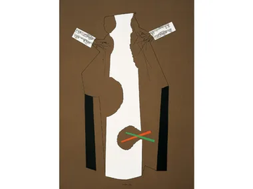 RICOSTRUZIONE TEORICA, MARRONE - Paper Silkscreen by Danese Milano - view 2